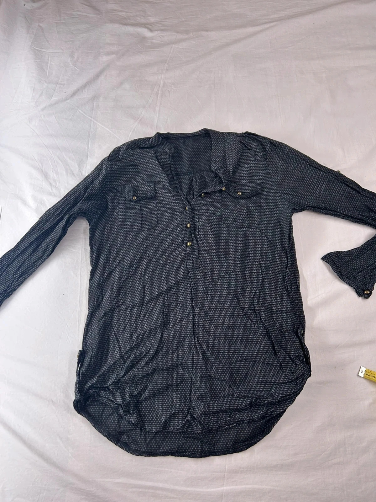 Chemise noire vintage 100% Cotton